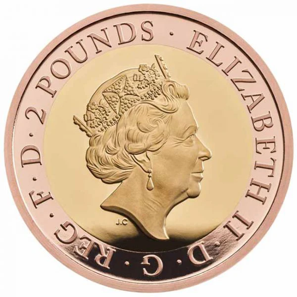 2 libra Zlatá mince Mayflower