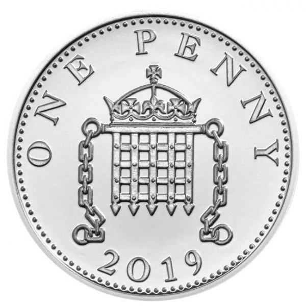 0,01 libra Stříbrná mince Royal Birth Silver Penny 2019 UN