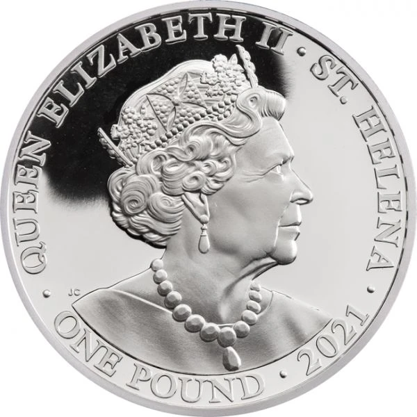 1 libra Stříbrná mince Pravda - Druhé vydání ze série Queens Virtues 1 Oz