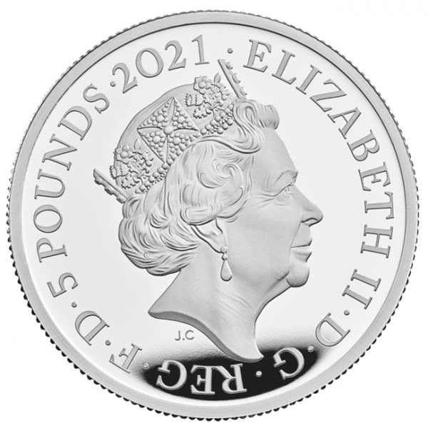 5 libra Stříbrná mince The Who 2 Oz