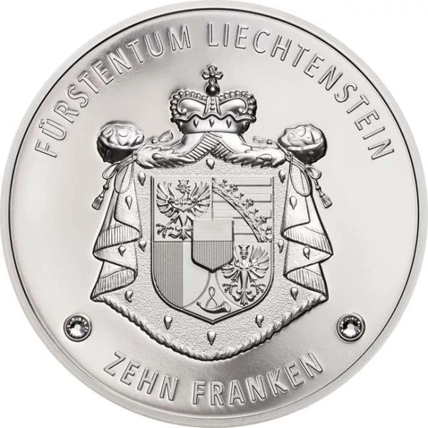 10 frank 300 let Lichtenštejnsko PP 2 Oz
