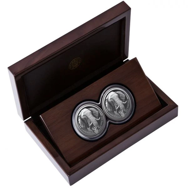 Velká pětka II - Slon, s 2 x 1 oz stříbra, 2021