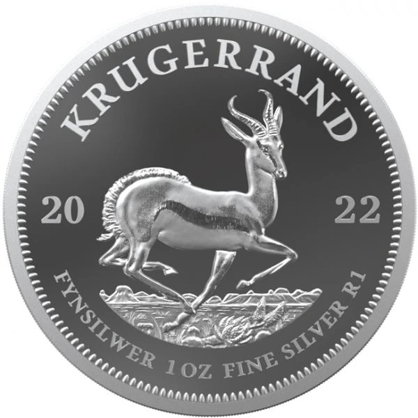  Jihoafrická mince Krugerrand 2022 1 unce stříbra