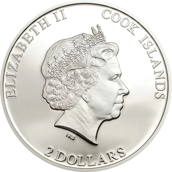 2 dolar Stříbrná mince Quilling Art - Květiny PP 1/2 Oz