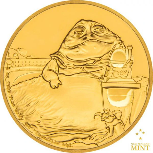 250 NZD Zlatá mince 1 Oz Jabba the Hutt PP