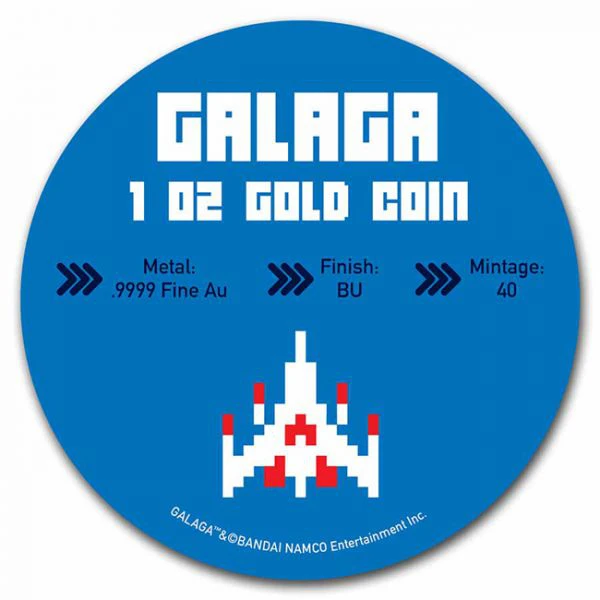 40 Jahre Galaga 1 Unze Gold