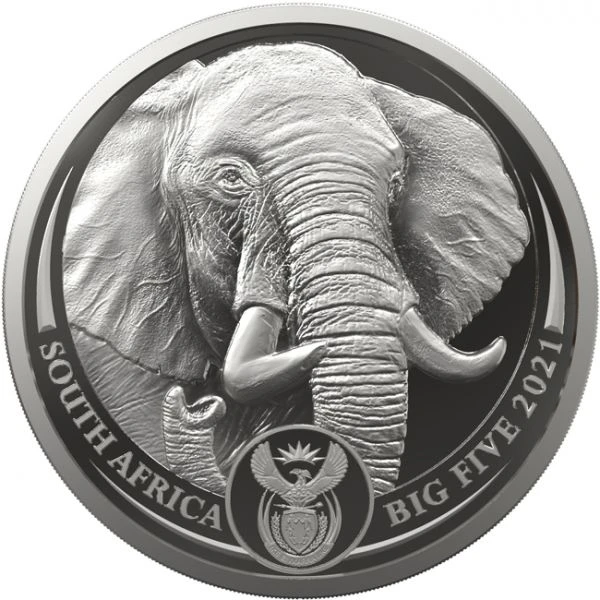 Bif Five II - Slon 2021, 1 oz stříbra v blistru