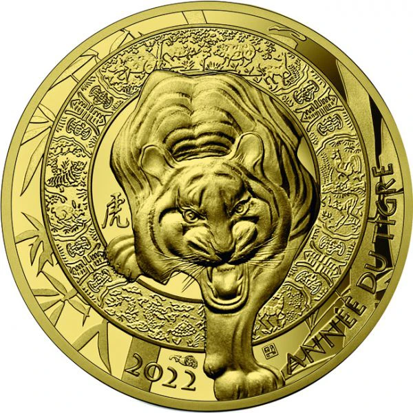 Lunární tygr - Pažížská mincovna, 1/4 oz zlata