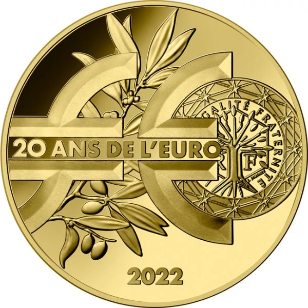 20. výročí eura 0,5 g zlata