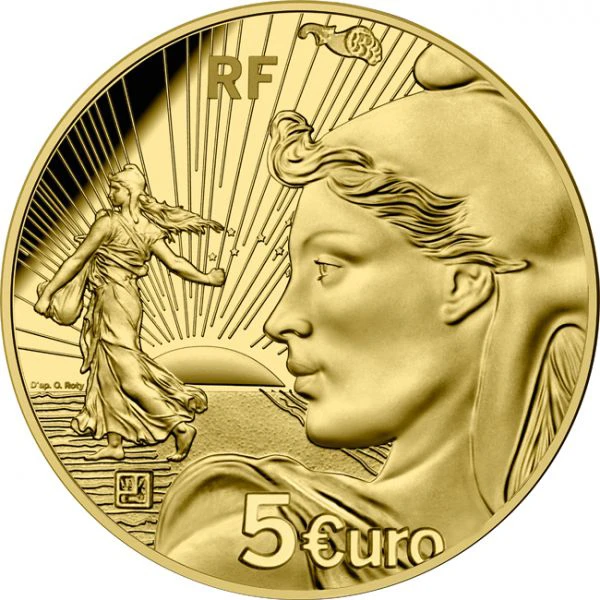 20. výročí eura 0,5 g zlata