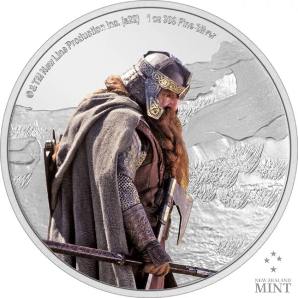 Pán prstenů - Gimli, 1 oz stříbra