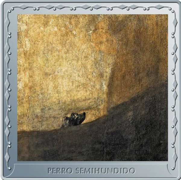 Obraz od Francisco de Goya: Tonoucí se pes - 1 oz stříbra