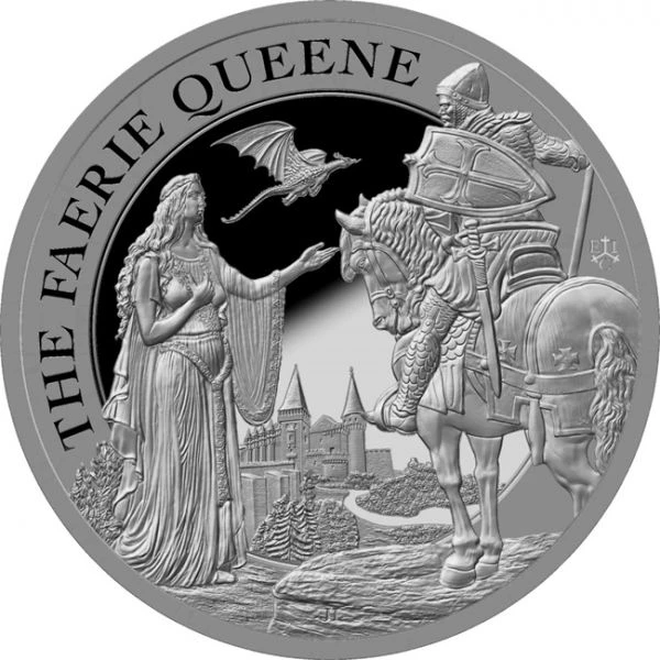 Stříbrná mince Faerie Queene 5 uncí