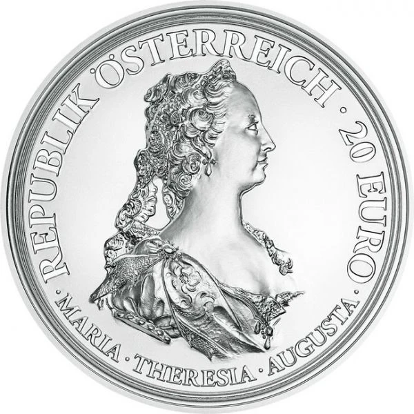 Marie Terezie - Statečnost a odhodlání, stříbrná mince