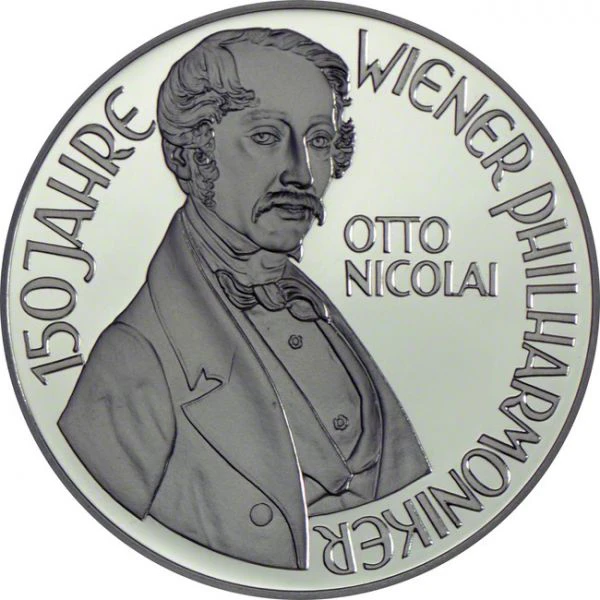 100 Šilinků Stříbrná mince Otto Nicolai PP