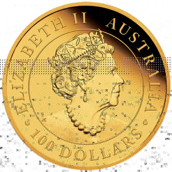 Brumby 1uncová zlatá mince 2022