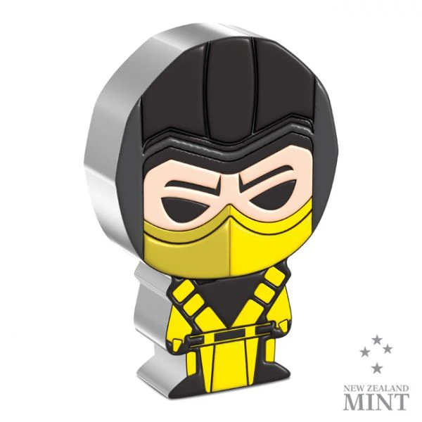 Chibi: Scorpion 1 unce stříbrná barevná mince