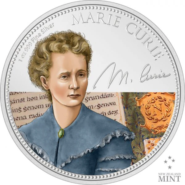 Stříbrná mince Marie Curie 1 unce