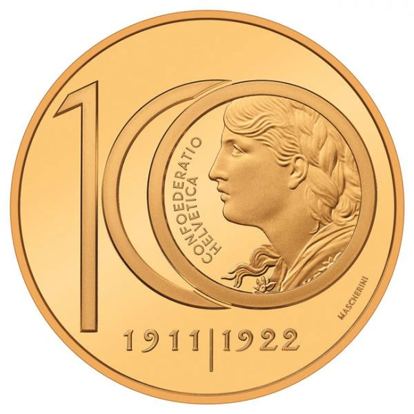 100 let od posledního vydání 10 frankového Vreneli