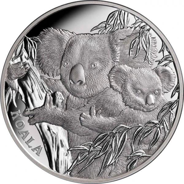 Koala & Mládě 1 oz stříbra