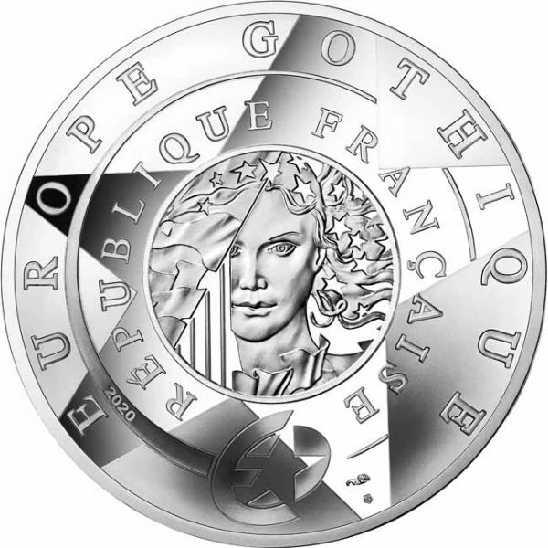 10 Euro Stříbrná mince Evropa 2020: Gotika