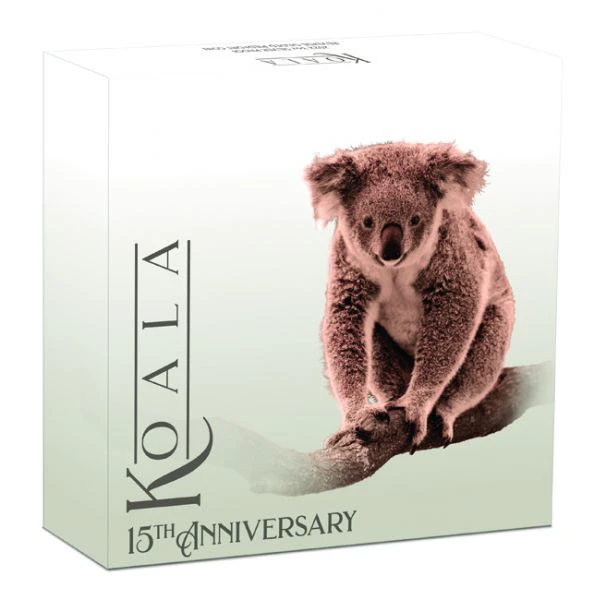 15 let Koala 3 oz stříbra s částečným zlacením