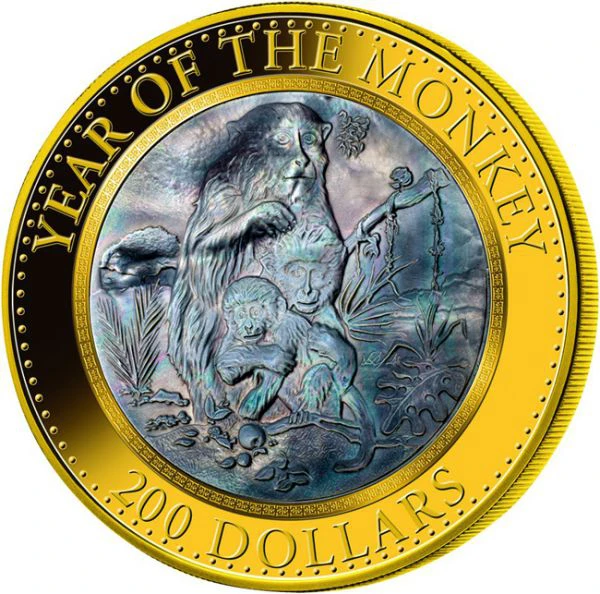 Lunar Affe, mit Perlmutt