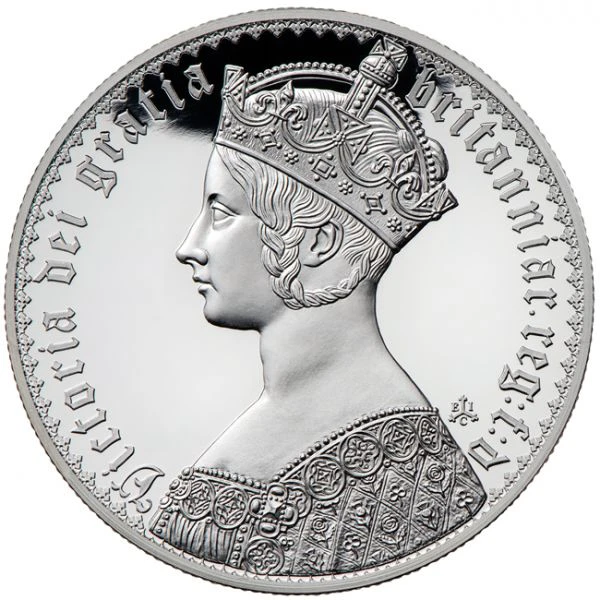 Viktoriánská gotická koruna - 1 unce stříbra