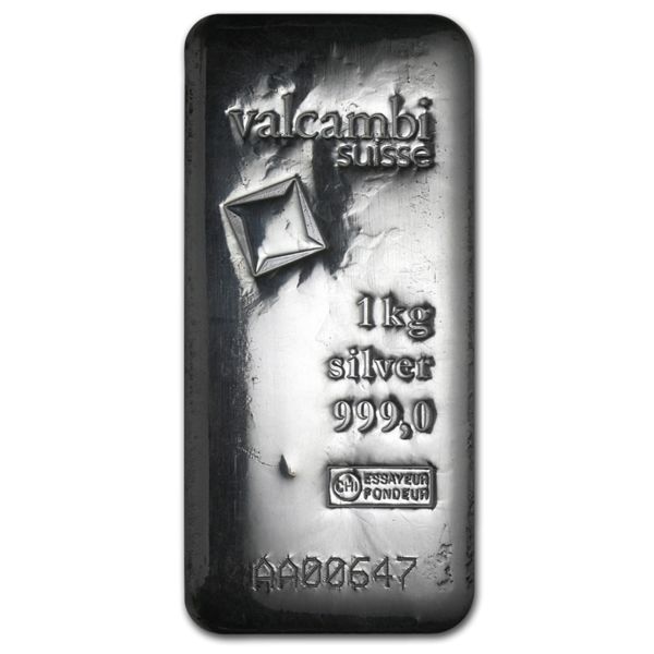 Silver bar Valcambi 1000 g