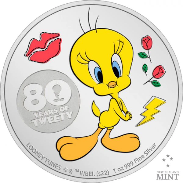 80 let Tweety 1 unce stříbra