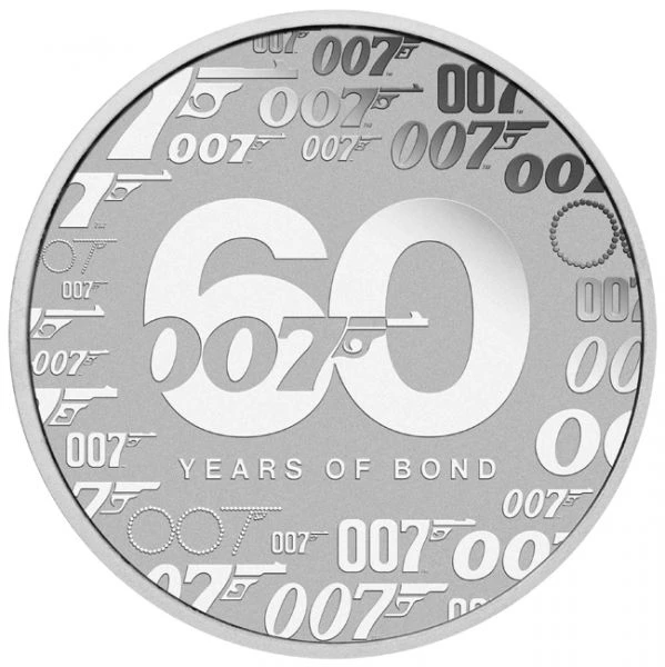 60 let James Bond 1 unce stříbra