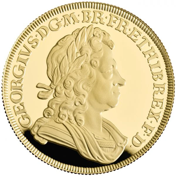 Král George I., 2 oz zlata 