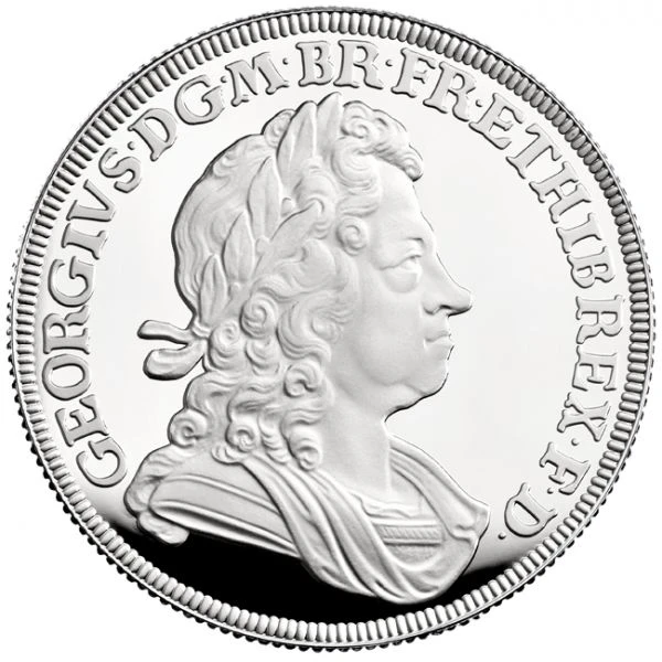 Král George I., 2 oz stříbra
