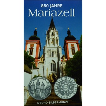 850 let Mariazell, stříbrná mince 