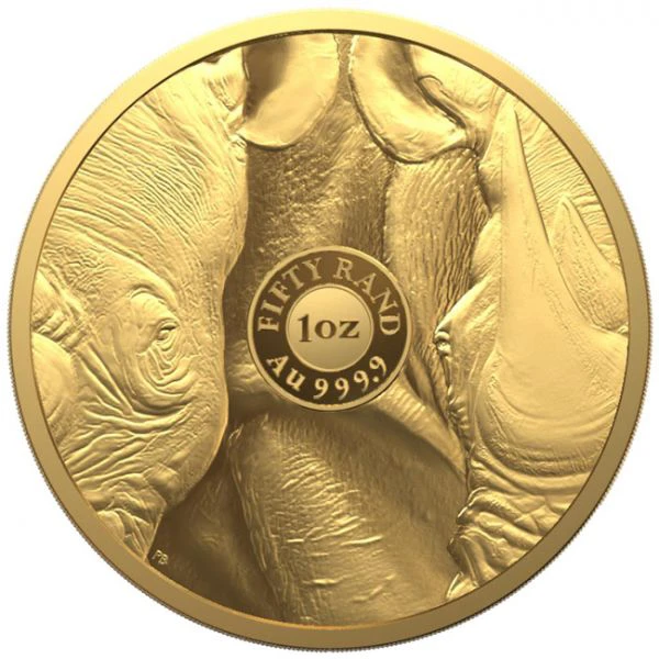 Big Five II - Nosorožec 2022, 1 oz zlata 