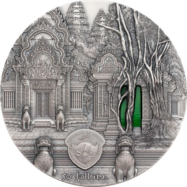 Stříbrná mince Tiffany Art - Angkor