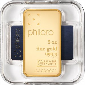 Zlatý slitek Philoro 5 Oz  