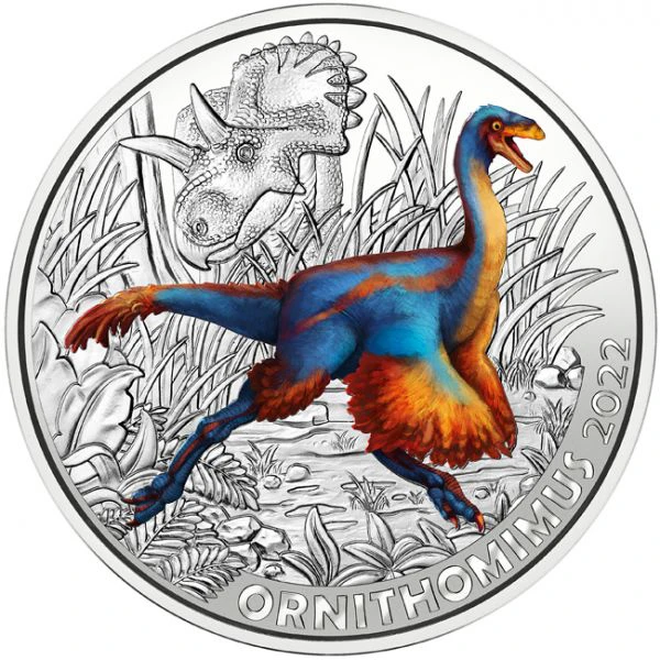 3 Euro Ornithomimus Velox CuNi