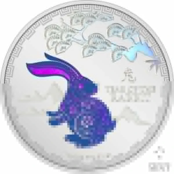 Lunarní: Rok králíka 1 oz stříbrná mince