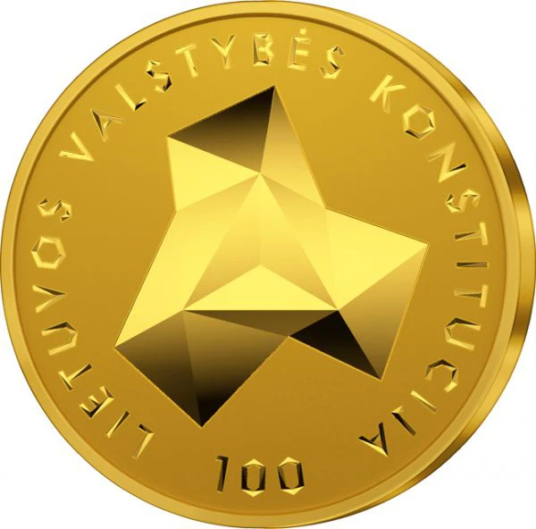 100 let Ústavy Litva, 1/4 unce zlata