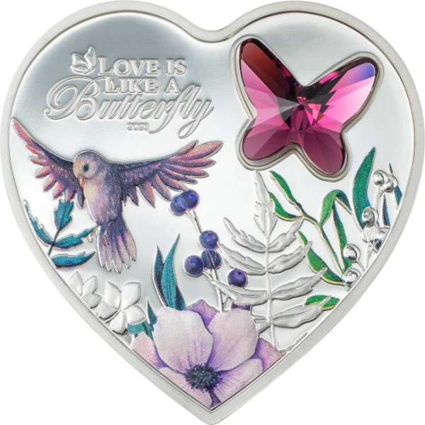 Stříbrné srdce: Láska - Motýl