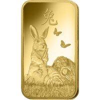 Zlatý slitek PAMP 1 Oz - Rok králíka 2023