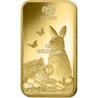 Zlatý slitek PAMP 1 Oz - Rok králíka 2023
