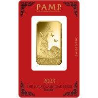 Zlatý slitek PAMP 1 Oz - Rok králíka 2023