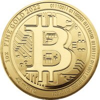 Zlatá mince Bitcoin 1 Oz 2022