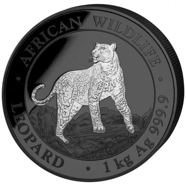 Leopard černý premium Edt. 1 kg stříbro