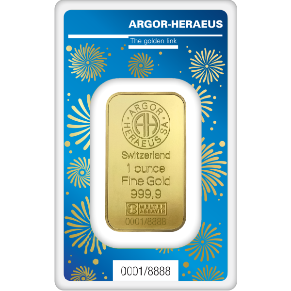 Zlatý slitek Argor Heraeus 1 Oz - rok králíka
