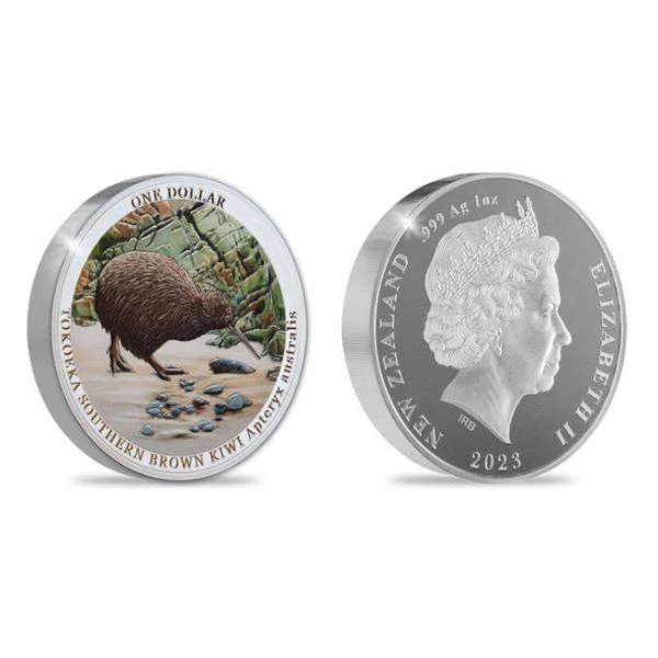 Kiwi 2023 1 oz stříbra/ barevná