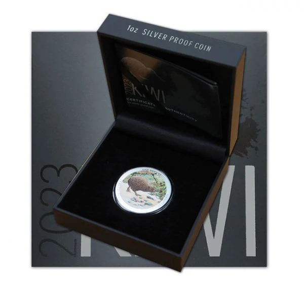 Kiwi 2023 1 unce stříbrná barevná mince