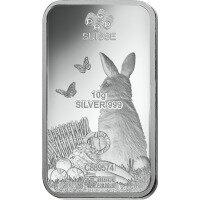 Stříbrný slitek PAMP Rok Králíka 10 g 